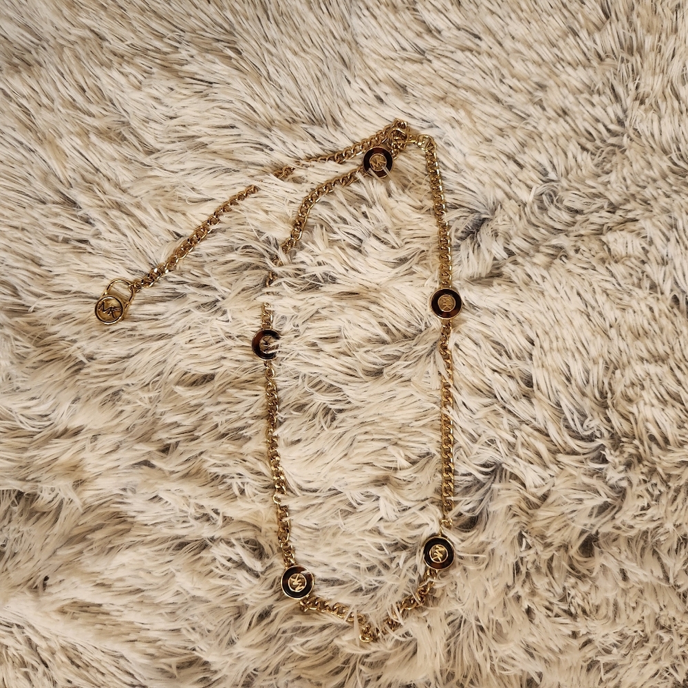 Michael Kors Medallion Chain Belt